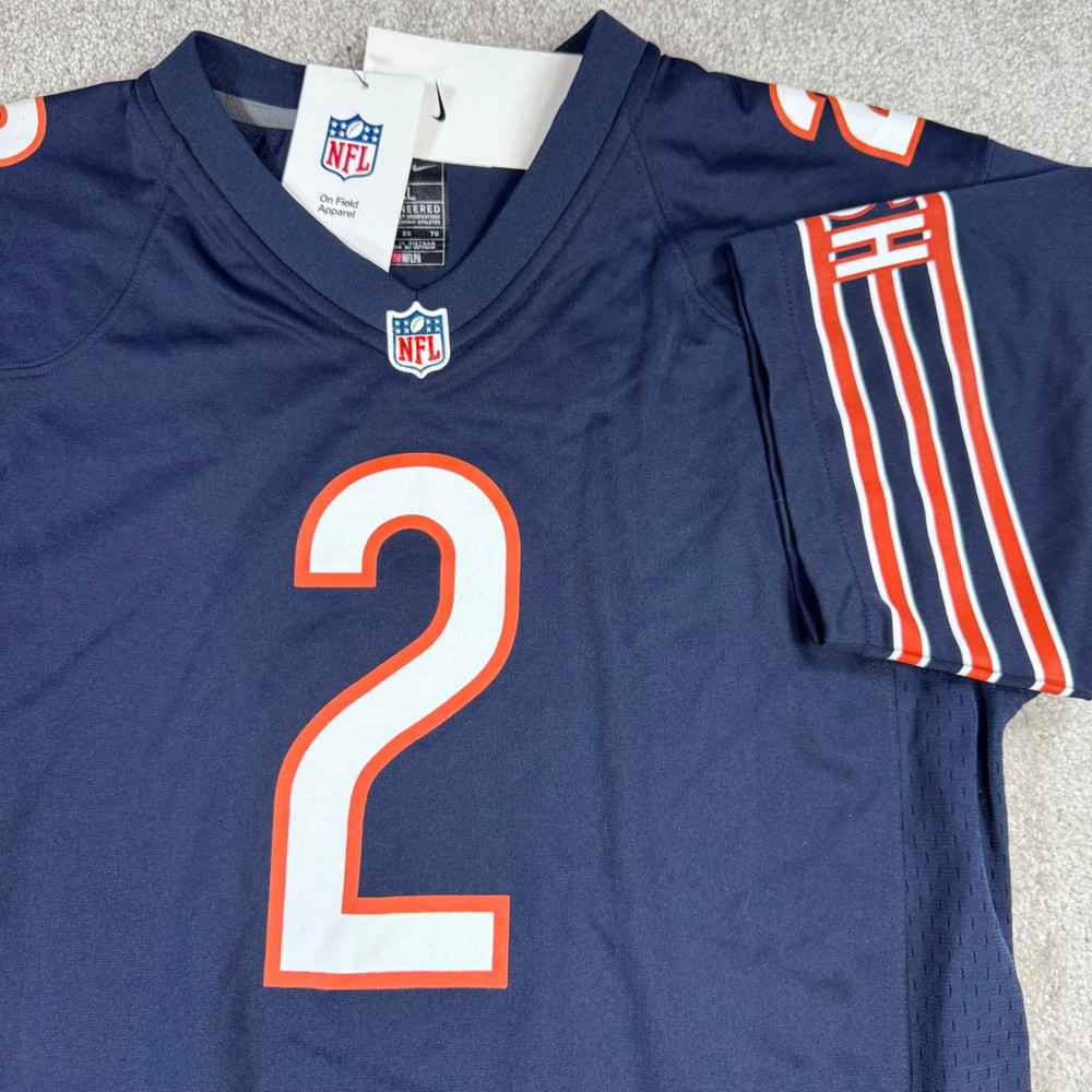 Nike Chicago Bears DJ Moore 2 NFL Jersey Navy Blue Mens XL New With Tags